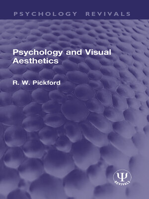 cover image of Psychology and Visual Aesthetics